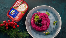 Салат со свеклой и плавленым сыром