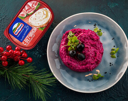 Салат со свеклой и плавленым сыром