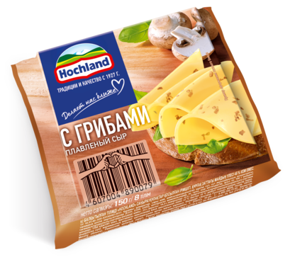Плавленый сыр Hochland с грибами