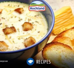 Сырный суп с шампиньонами